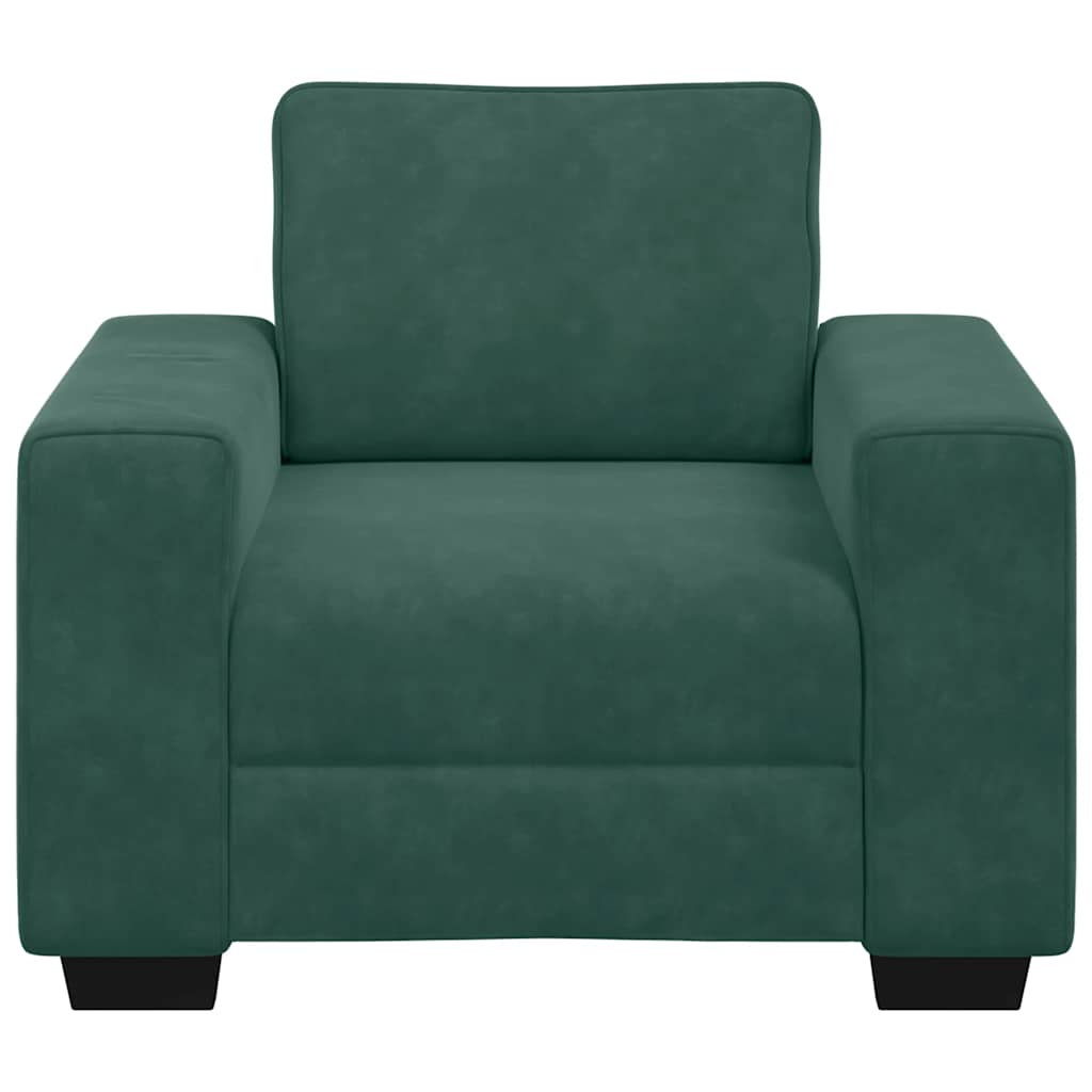 Sessel Dunkelgrün 60 cm Samt