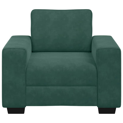 Sessel Dunkelgrün 60 cm Samt