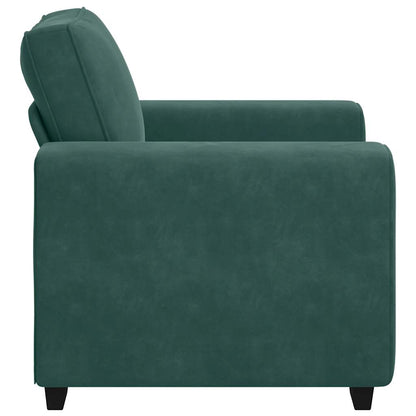 Sessel Dunkelgrün 60 cm Samt
