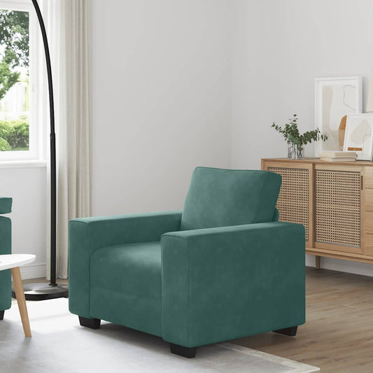 Sessel Dunkelgrün 60 cm Samt