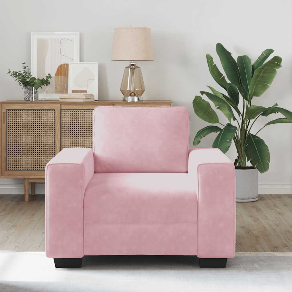 Sessel Rosa 60 cm Samt
