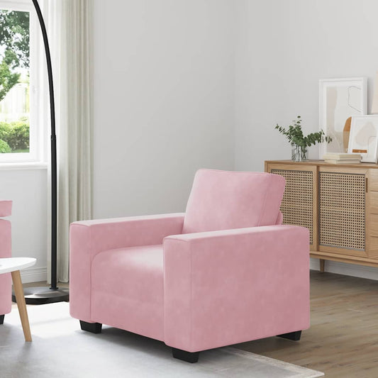 Sessel Rosa 60 cm Samt