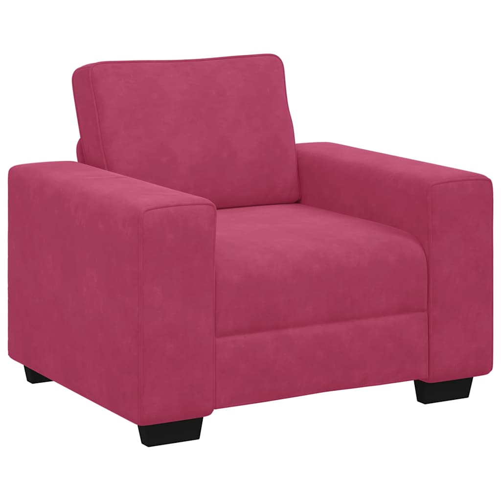 Sessel Weinrot 60 cm Samt