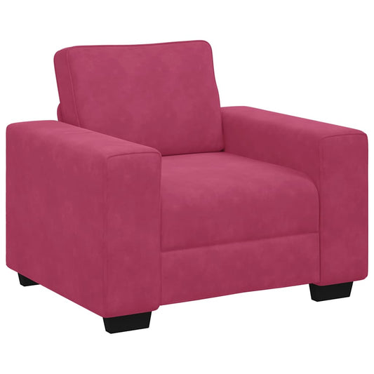 Sessel Weinrot 60 cm Samt