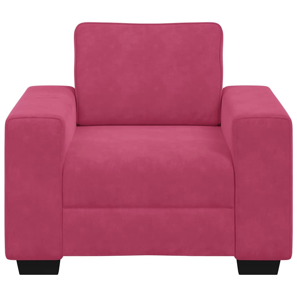 Sessel Weinrot 60 cm Samt