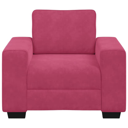 Sessel Weinrot 60 cm Samt