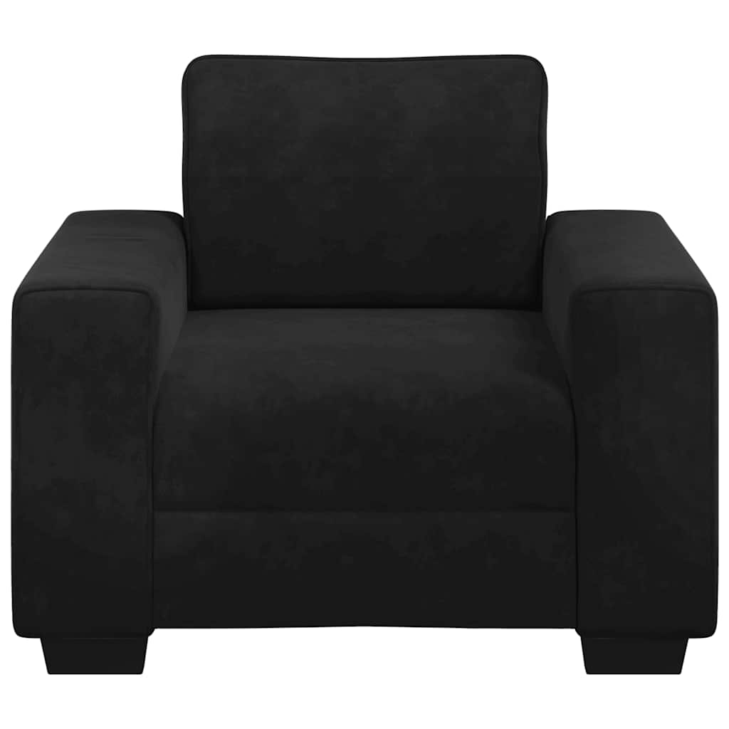 Sessel Schwarz 60 cm Samt