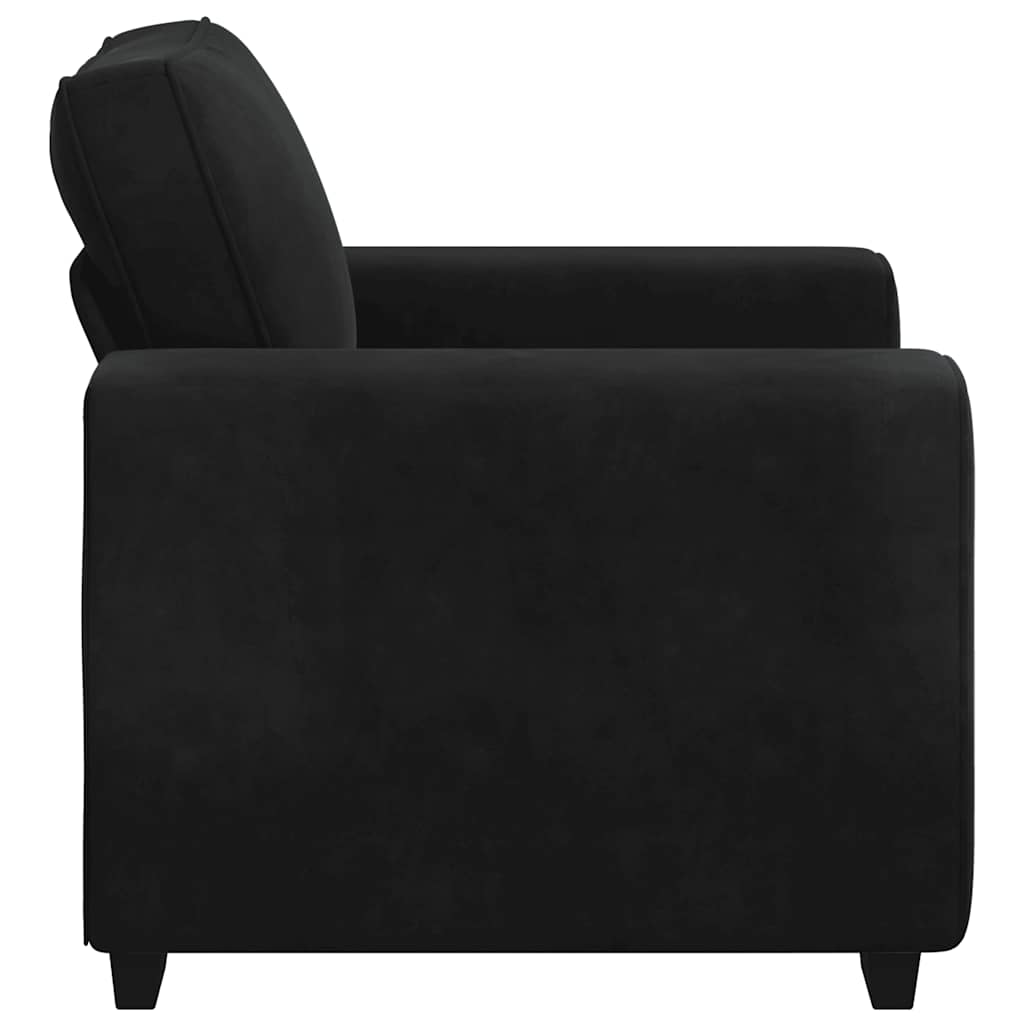 Sessel Schwarz 60 cm Samt