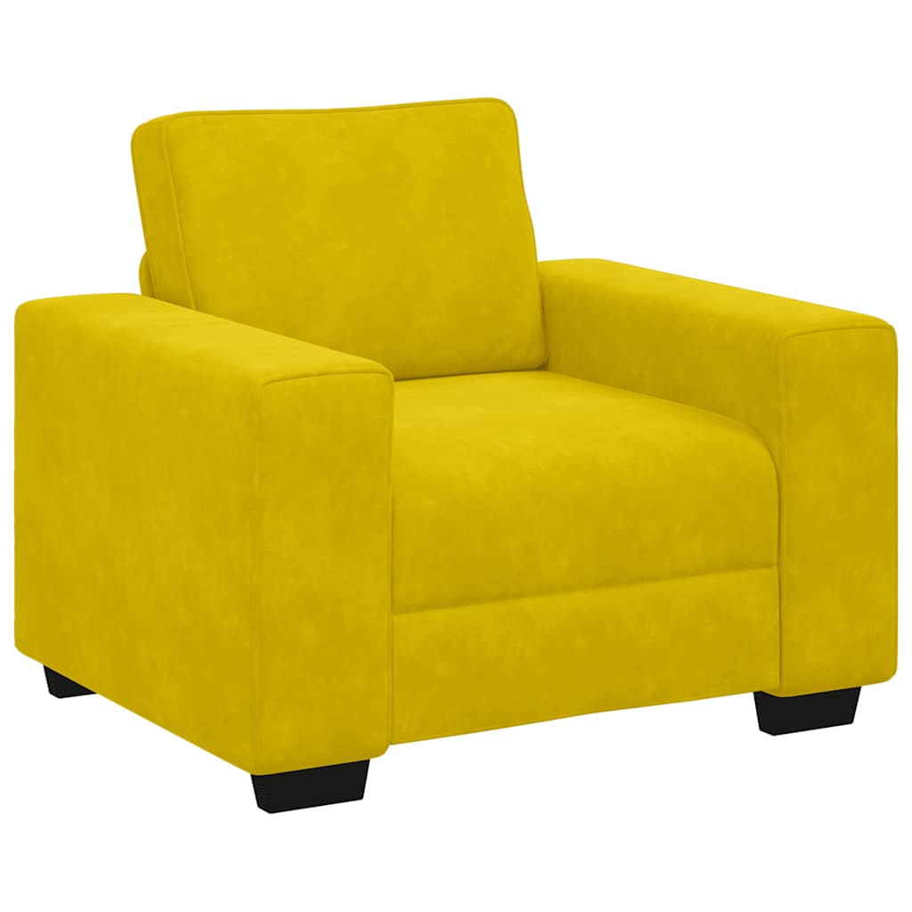 Sessel Gelb 60 cm Samt