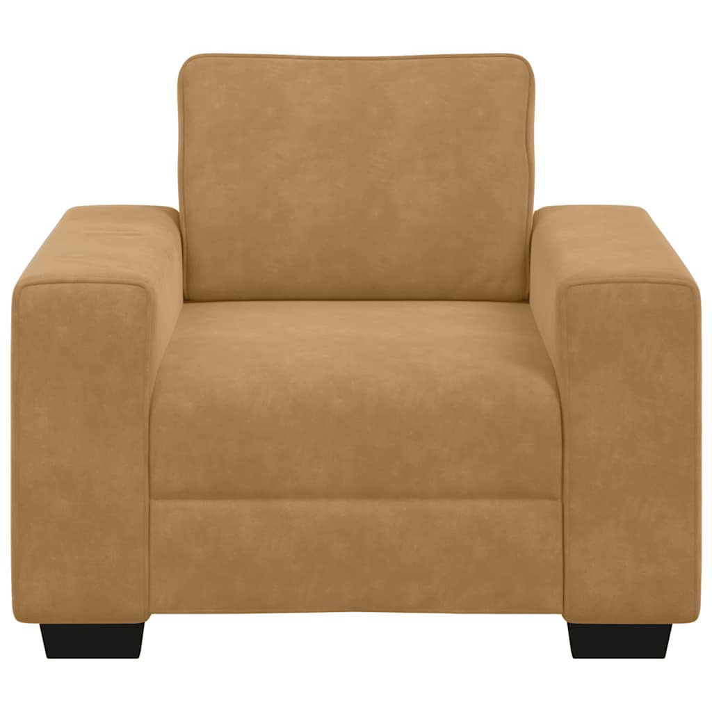 Sessel Braun 60 cm Samt