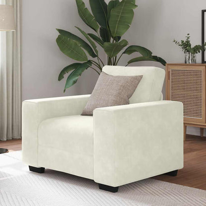 Sessel Creme 60 cm Samt
