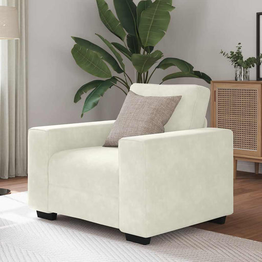 Sessel Creme 60 cm Samt