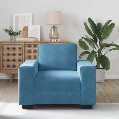 Sessel Blau 60 cm Samt