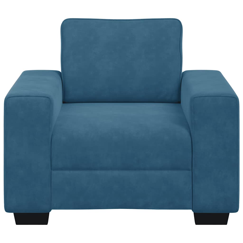 Sessel Blau 60 cm Samt