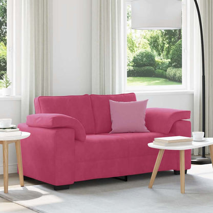 Zweisitzer-Sofa Weinrot 120 cm Samt