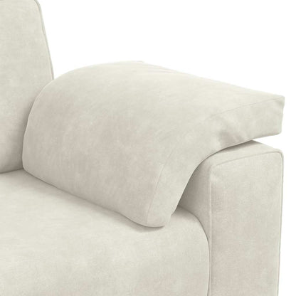 Zweisitzer-Sofa Creme 120 cm Samt