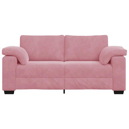 Zweisitzer-Sofa Rosa 140 cm Samt
