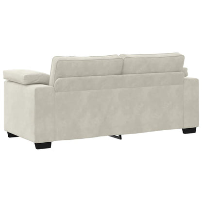 Zweisitzer-Sofa Creme 140 cm Samt