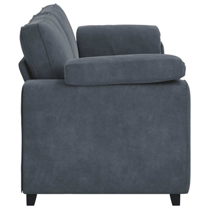 3-Sitzer-Sofa Dunkelgrau 178 cm Samt