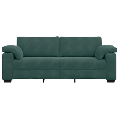 3-Sitzer-Sofa Dunkelgrün 178 cm Samt