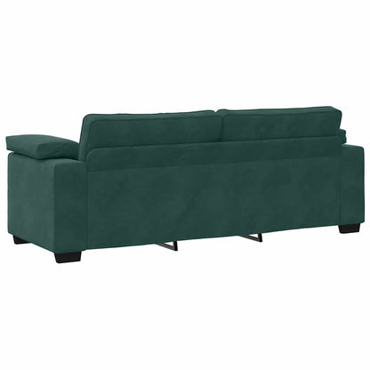 3-Sitzer-Sofa Dunkelgrün 178 cm Samt