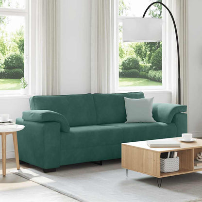 3-Sitzer-Sofa Dunkelgrün 178 cm Samt