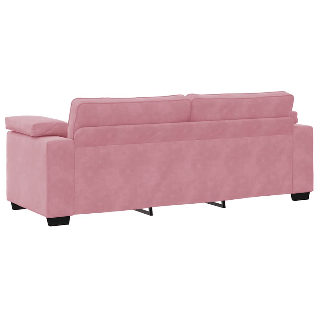 3-Sitzer-Sofa Rosa 178 cm Samt