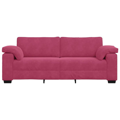 3-Sitzer-Sofa Weinrot 178 cm Samt