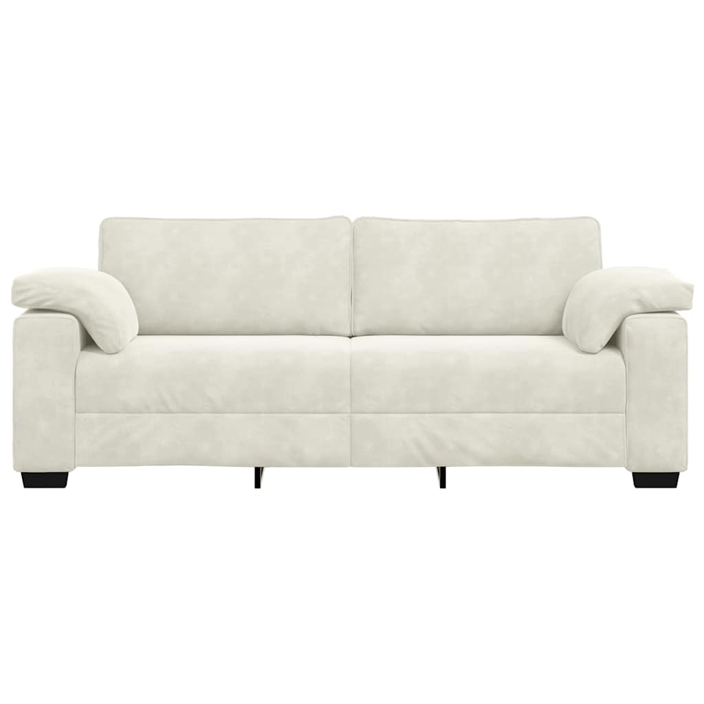 3-Sitzer-Sofa Creme 178 cm Samt