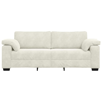 3-Sitzer-Sofa Creme 178 cm Samt