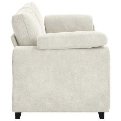 3-Sitzer-Sofa Creme 178 cm Samt