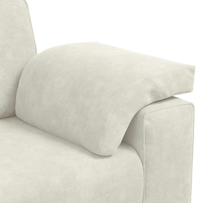 3-Sitzer-Sofa Creme 178 cm Samt
