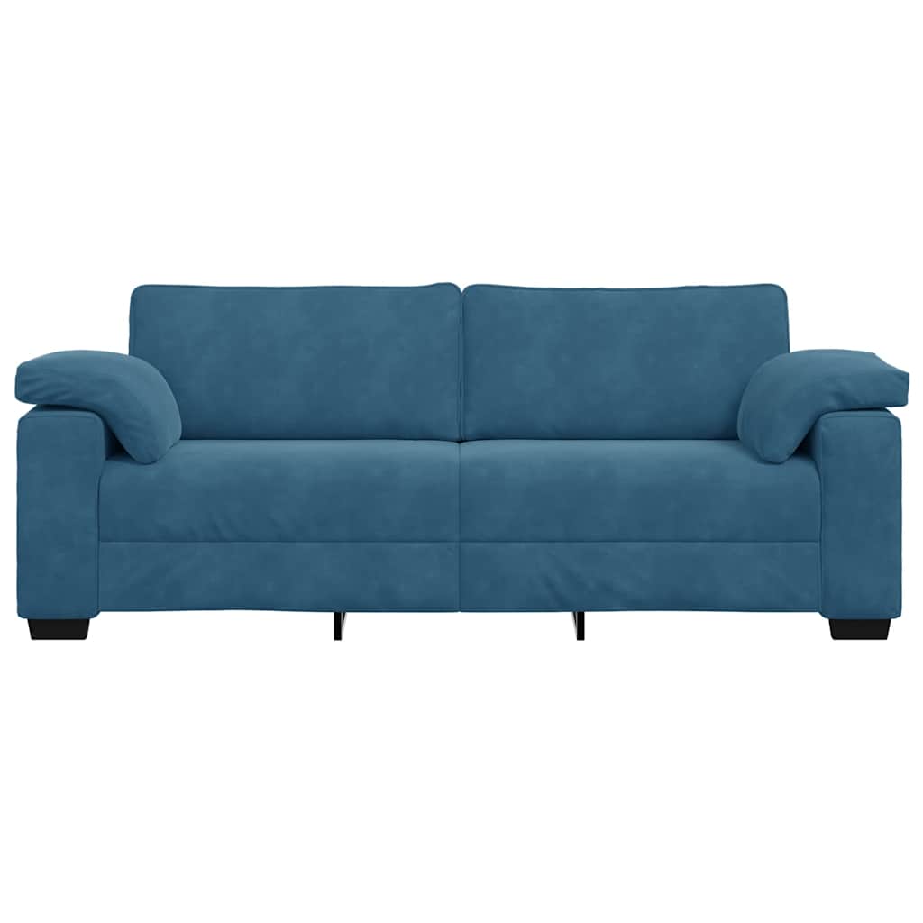 3-Sitzer-Sofa Blau 178 cm Samt
