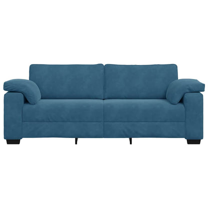 3-Sitzer-Sofa Blau 178 cm Samt