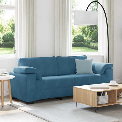 3-Sitzer-Sofa Blau 178 cm Samt