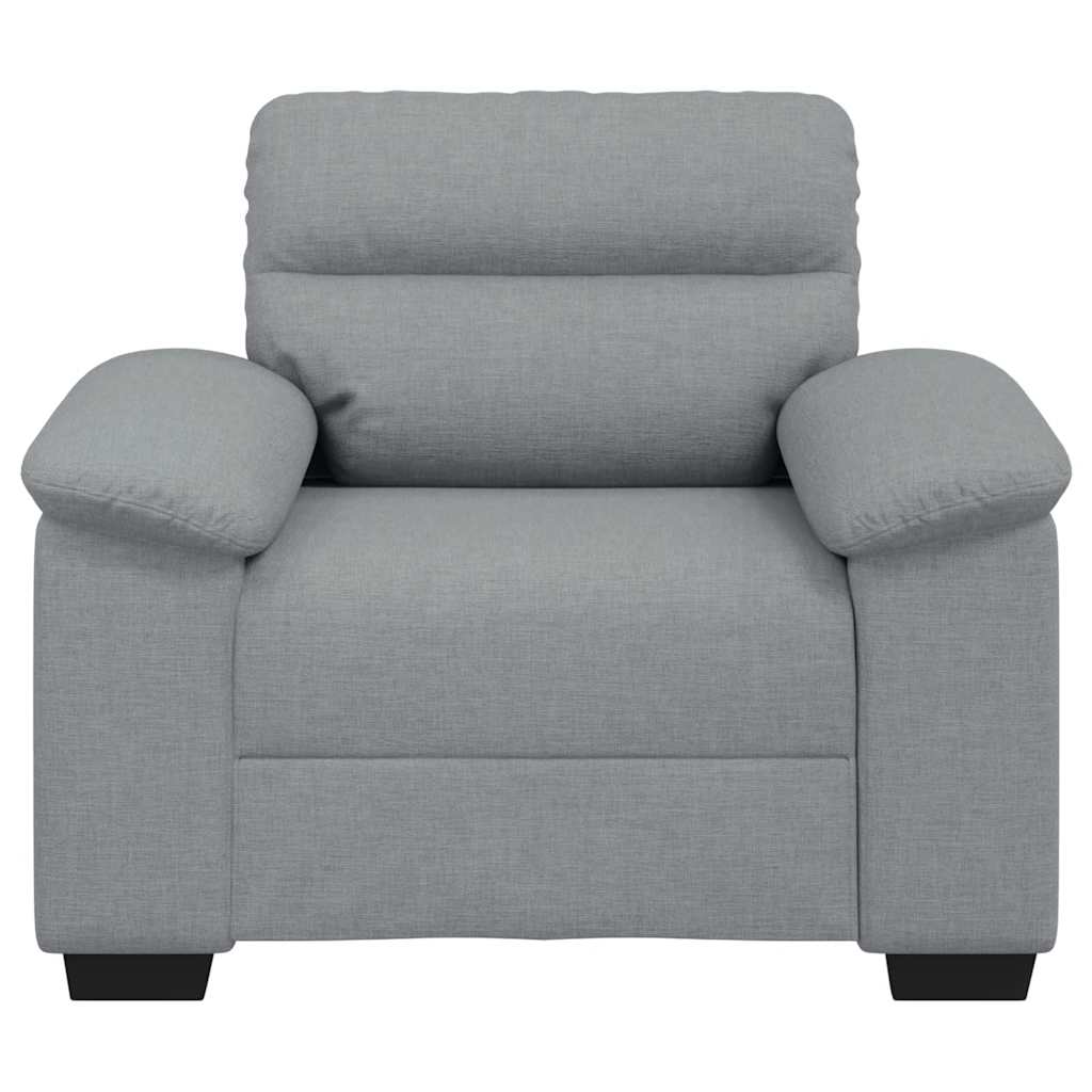 Sessel Hellgrau 60 cm Stoff