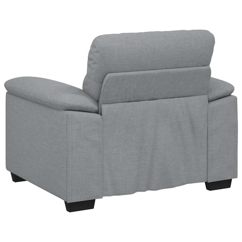 Sessel Hellgrau 60 cm Stoff