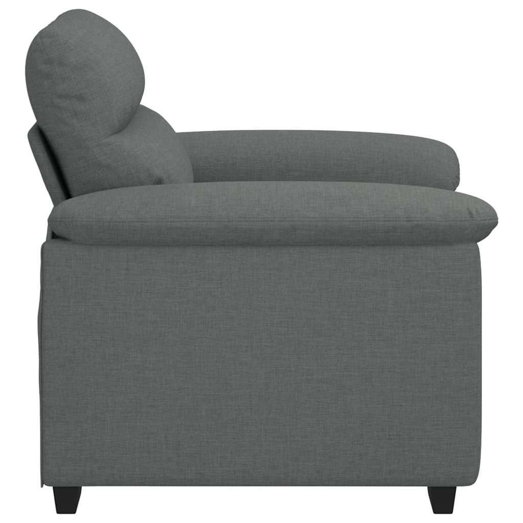 Sessel Dunkelgrau 60 cm Stoff