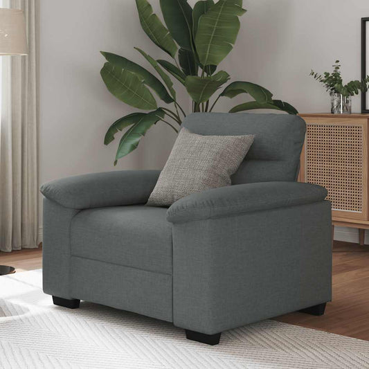 Sessel Dunkelgrau 60 cm Stoff