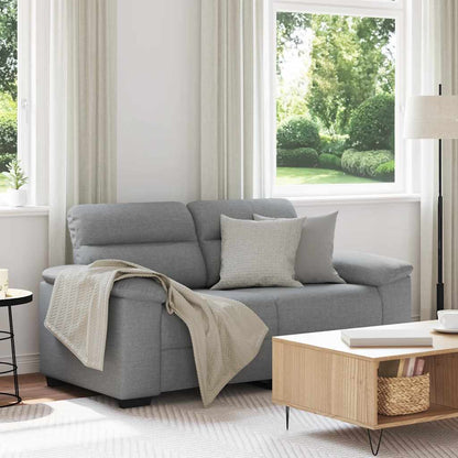 2-Sitzer-Sofa Hellgrau 120 cm Stoff