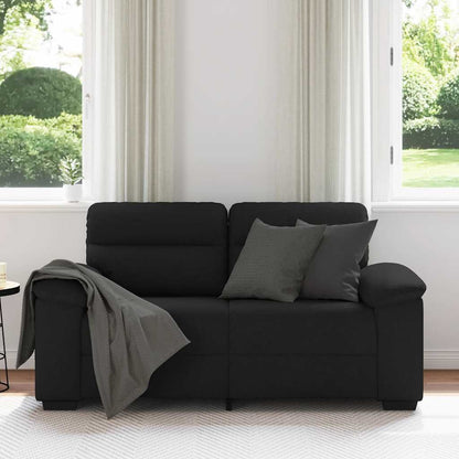 2-Sitzer-Sofa Schwarz 120 cm Stoff