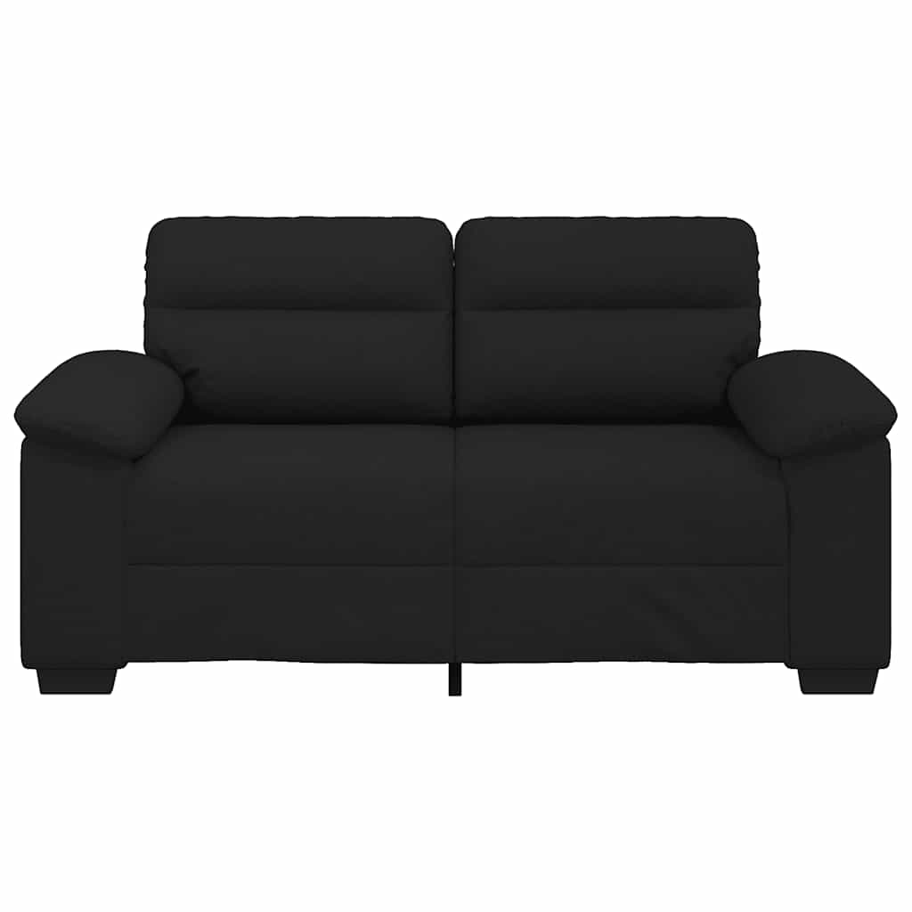 2-Sitzer-Sofa Schwarz 120 cm Stoff