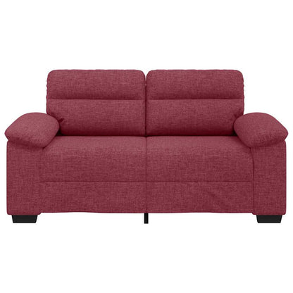 2-Sitzer-Sofa Weinrot 120 cm Stoff