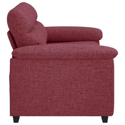 2-Sitzer-Sofa Weinrot 120 cm Stoff