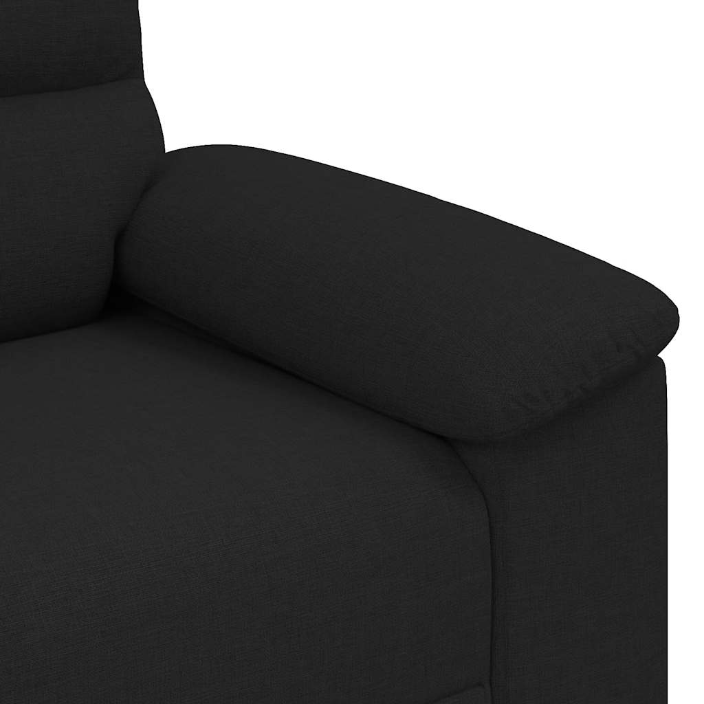 2-Sitzer-Sofa Schwarz 140 cm Stoff