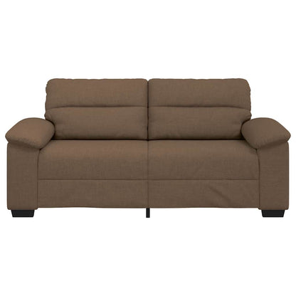 2-Sitzer-Sofa Braun 140 cm Stoff