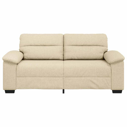 2-Sitzer-Sofa Creme 140 cm Stoff