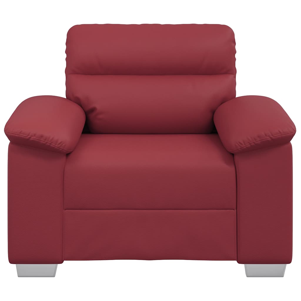 Sessel Weinrot 60 cm Kunstleder
