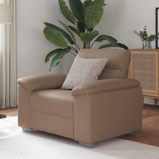 Sessel Cappuccino-Braun 60 cm Kunstleder