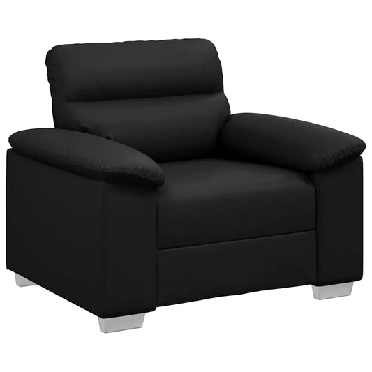 Sessel Schwarz 60 cm Kunstleder